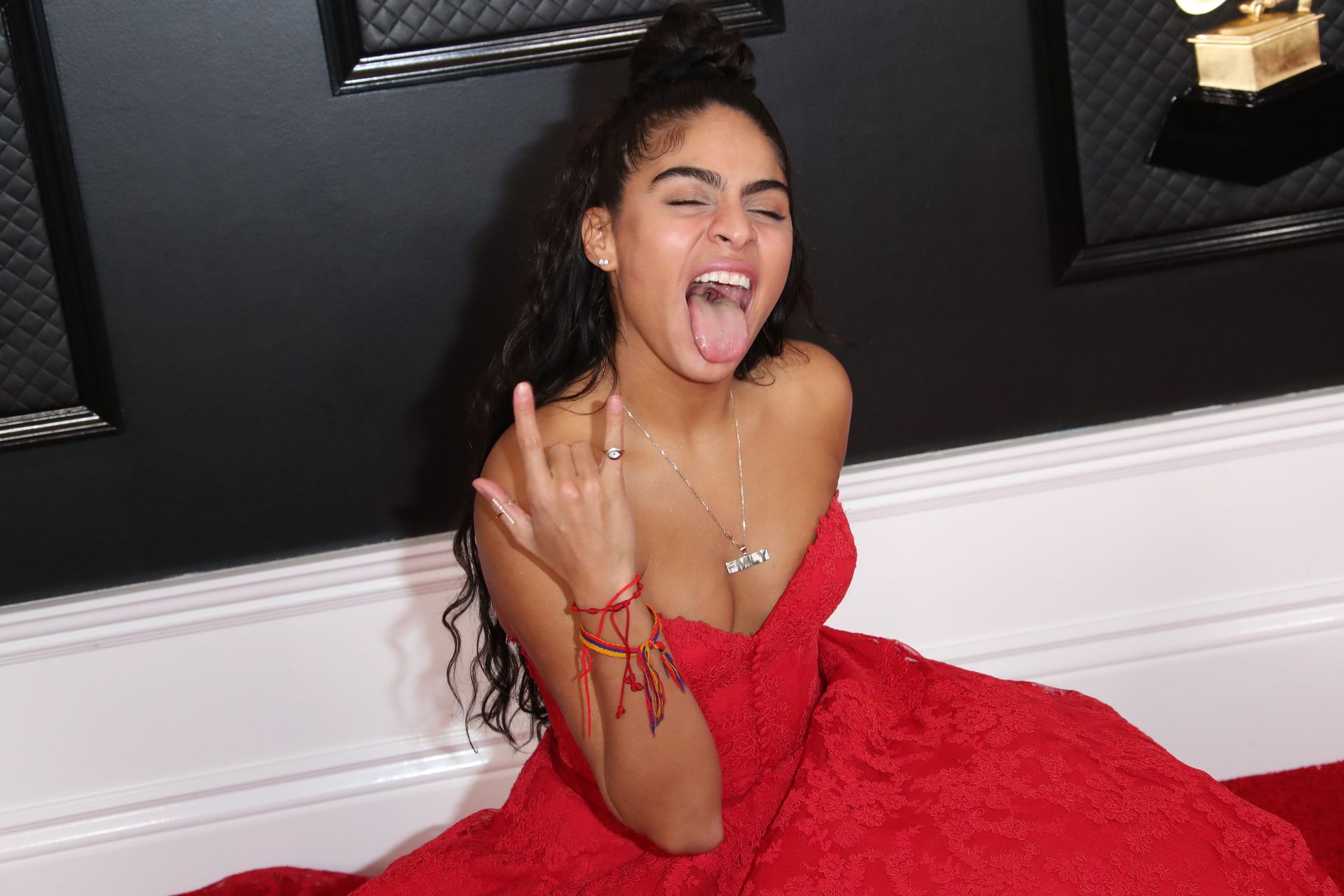 Canadian singer-songwriter Jessie Reyez arrives on the red carpet during th...