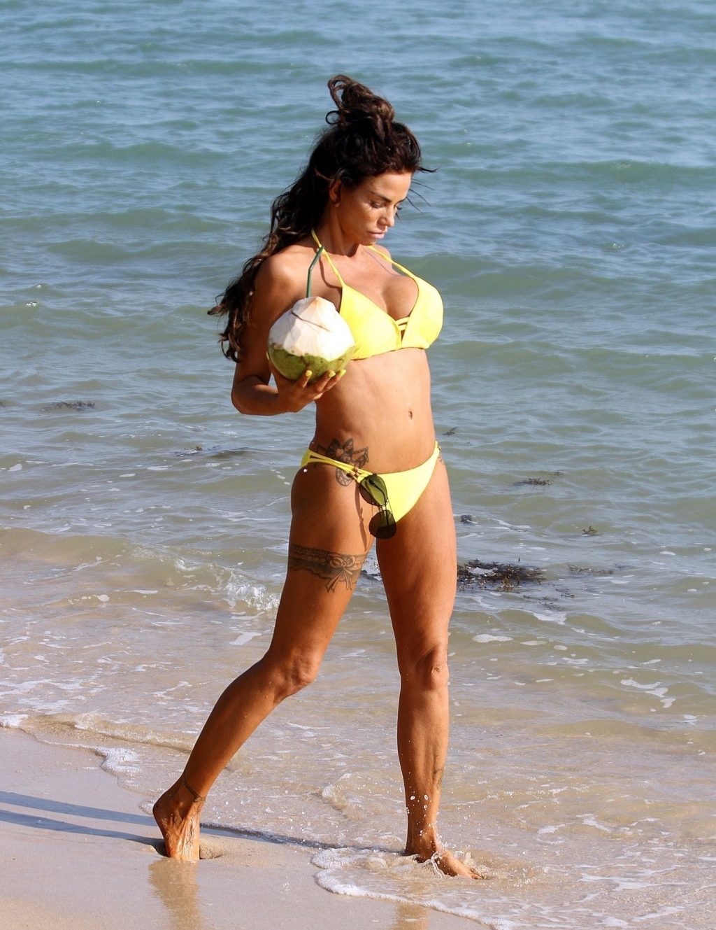 Katie Price Looks Sexy in her Yellow Bikini (11 Photos)