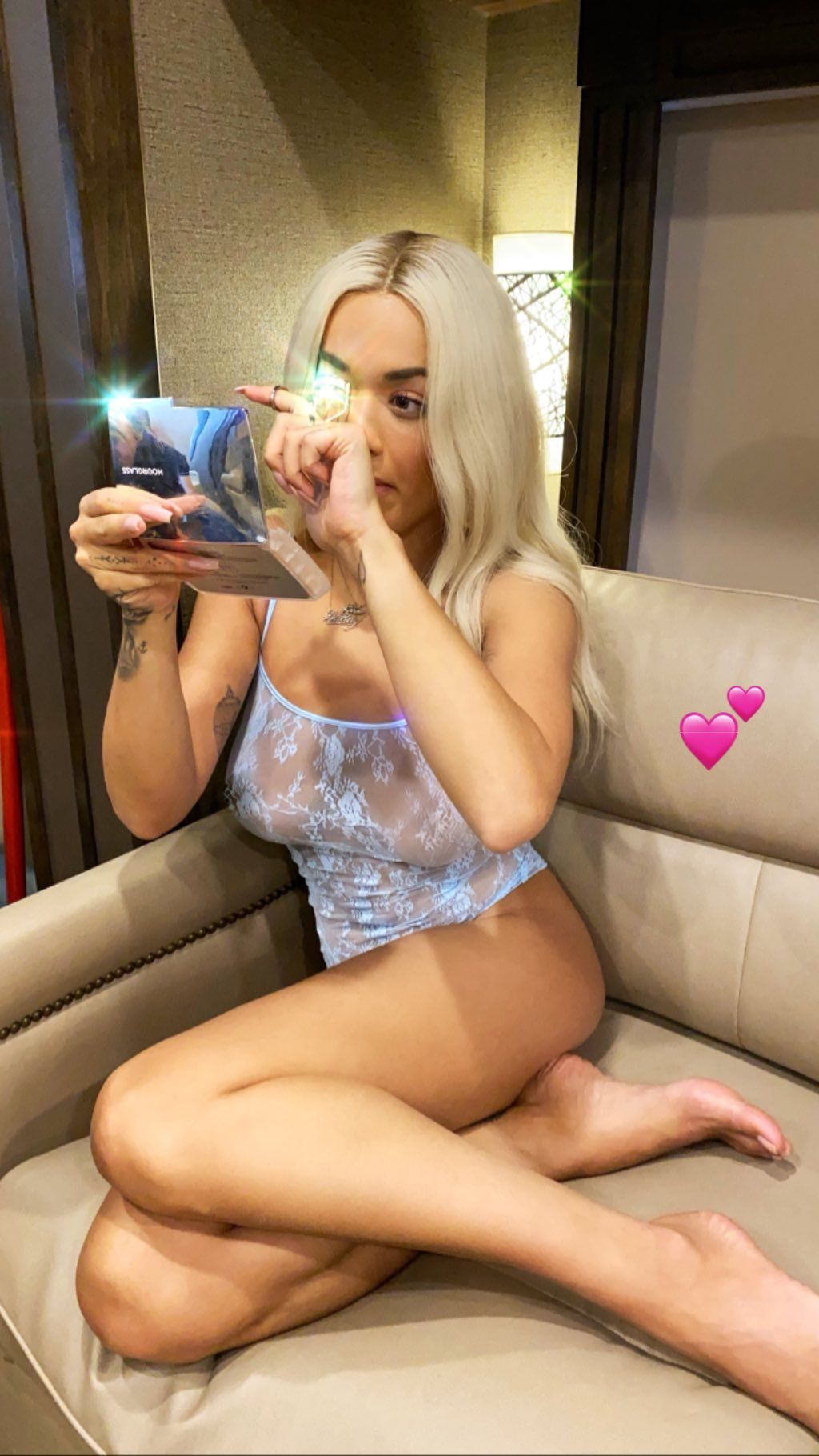 Rita Ora’s Tits in Lingerie (4 Photos)