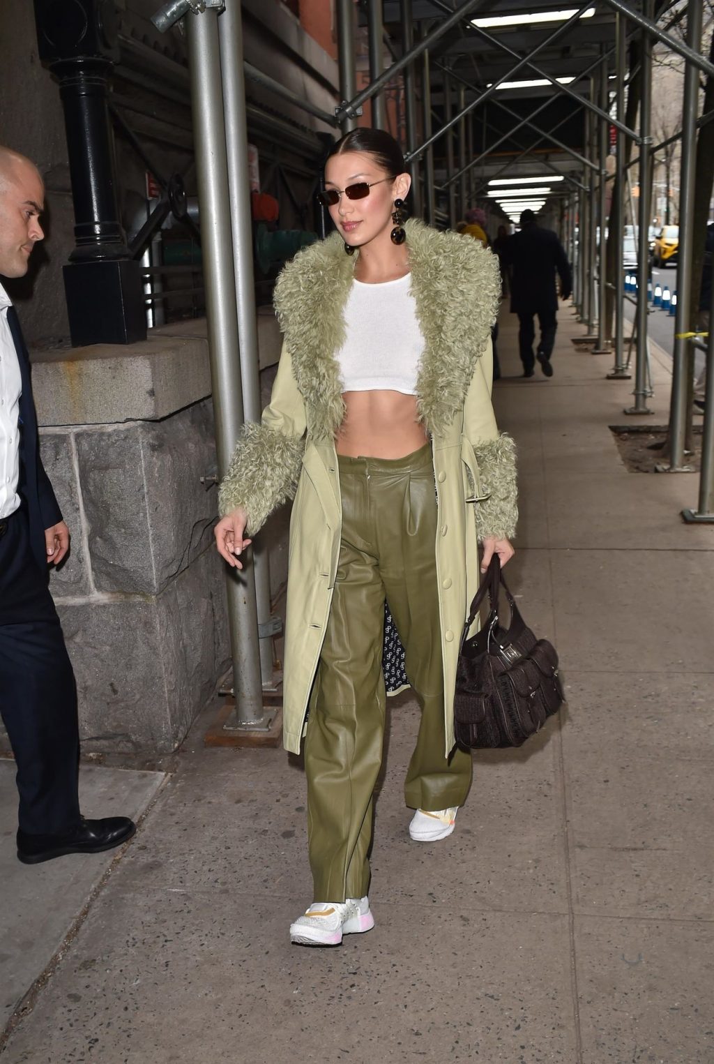 Braless Bella Hadid Arrives at the Park Avenue Armory for the Marc Jacobs Fashion Show (59 Photos)