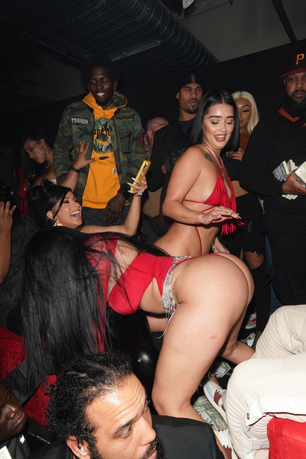 Offset and Cardi B Blow $100K in Ones at a Strip Club in Los Angeles (18 Photos)