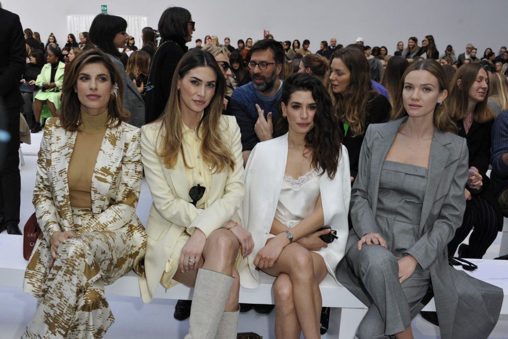 Braless Elisabetta Canalis Attends the Max Mara Fashion Show During Milan Fashion Week (41 Photos)