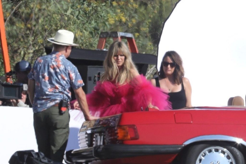 Heidi Klum Slips Into a Red Dress in Malibu (72 Photos)