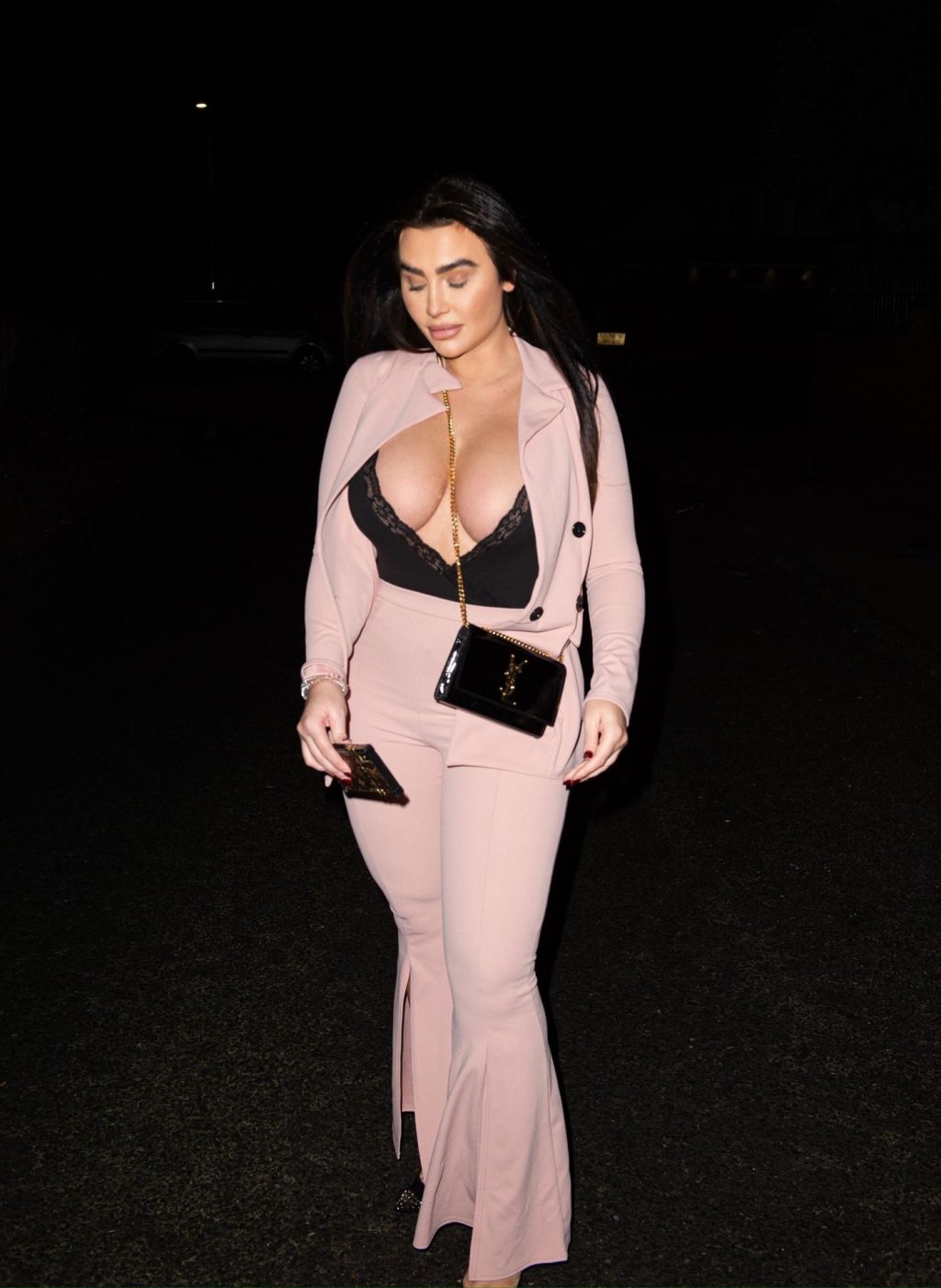 Lauren Goodger Shows a Lot of Cleavage as She Heads to Tape Nightclub in London (14 Photos)
