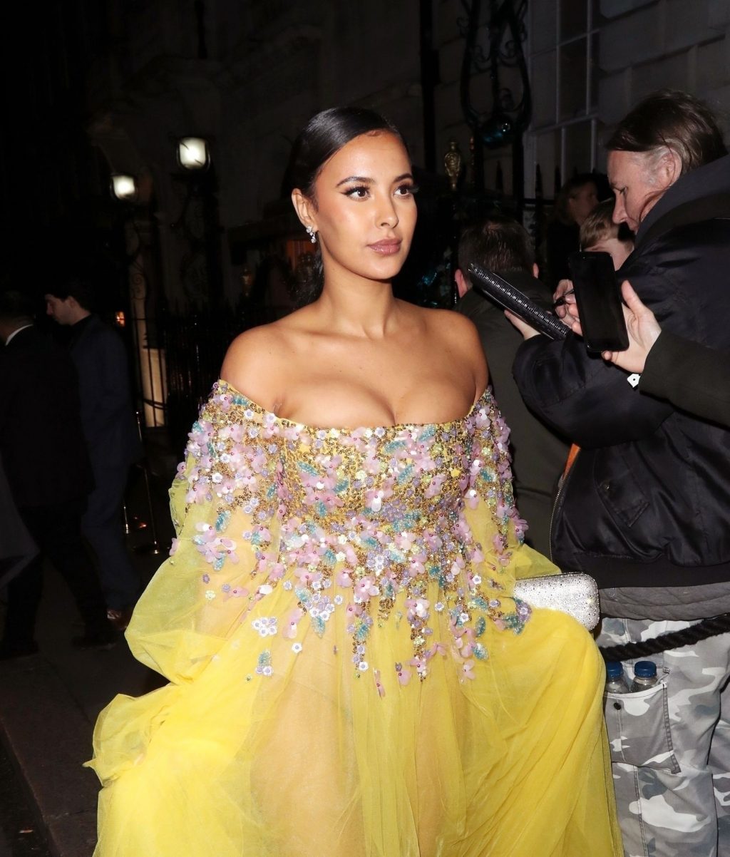 Maya Jama Shows Her Cleavage at the British Vogue And Tiffany &amp; Co. Party (76 Photos)