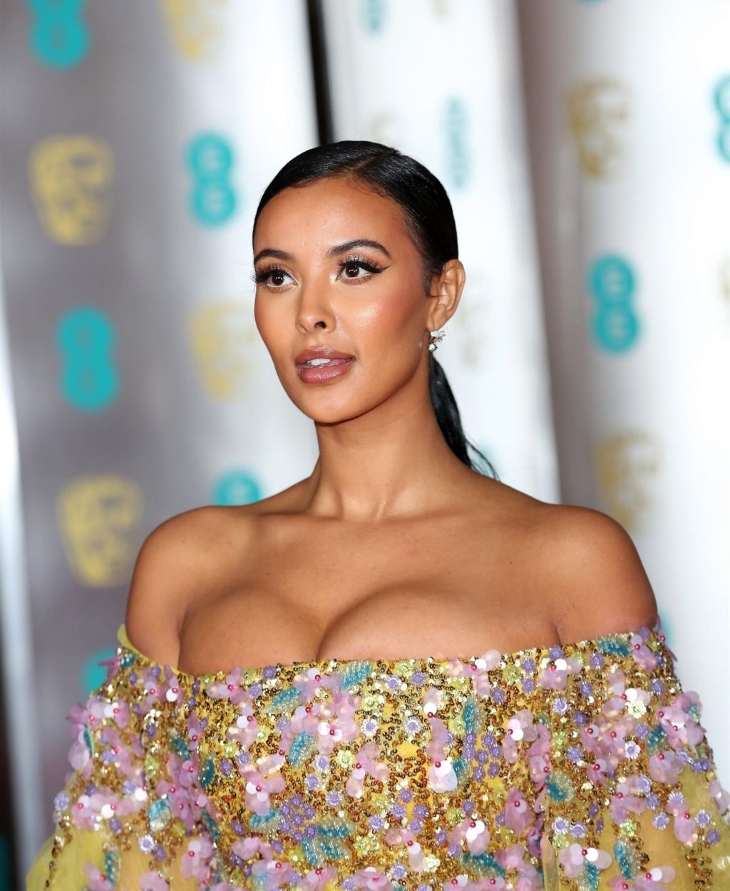 Maya Jama Shows Her Boobs at the BAFTA After Party in London (26 Photos)