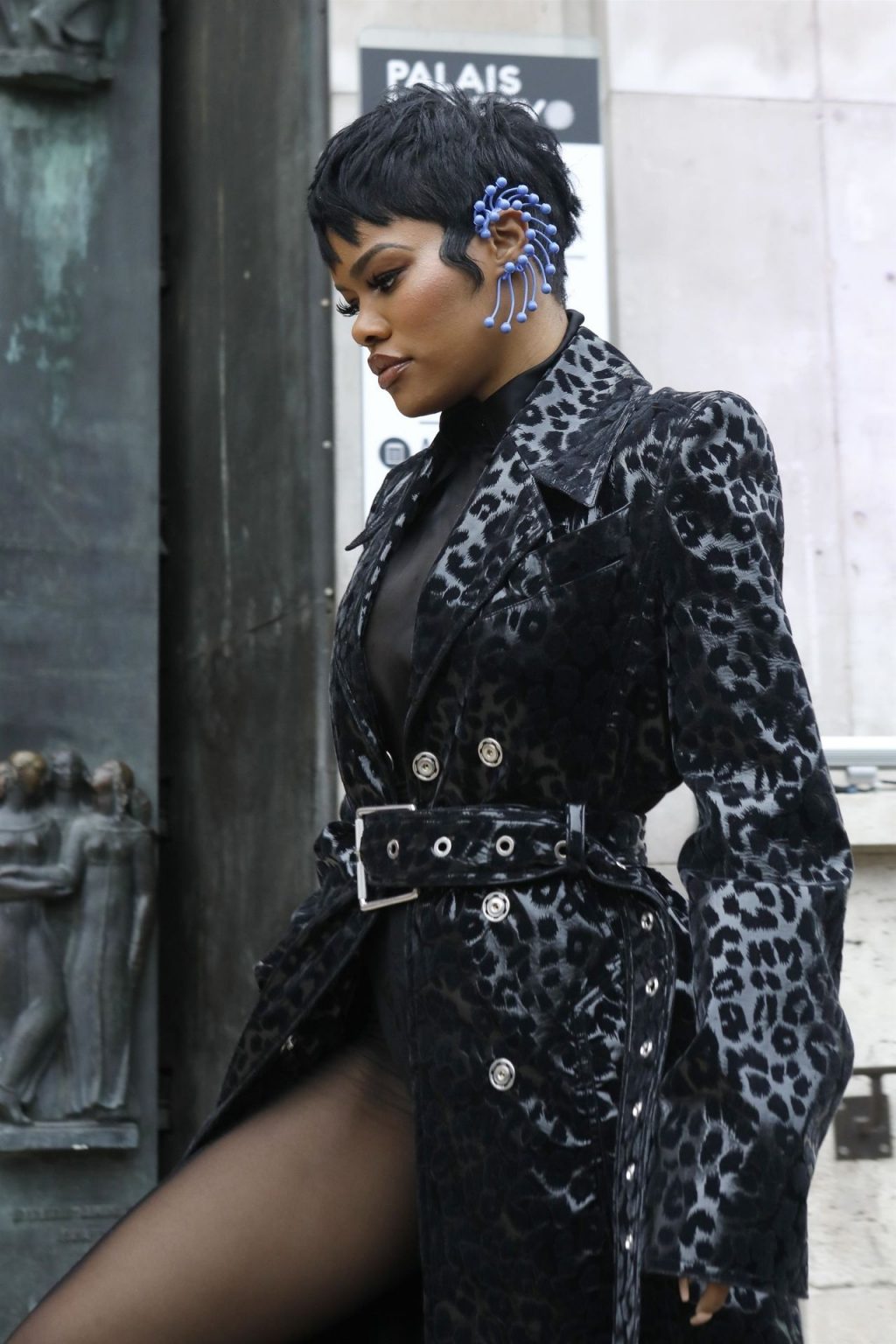 Teyana Taylor Pictured Attending the Mugler Show in Paris (13 Photos)