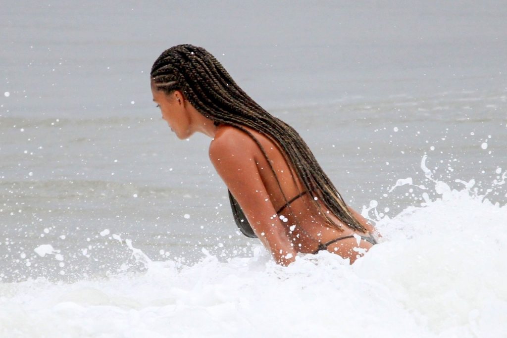 Stunning Tina Kunakey Displays New Braids and Sexy Bikini Body in Rio (46 Photos)