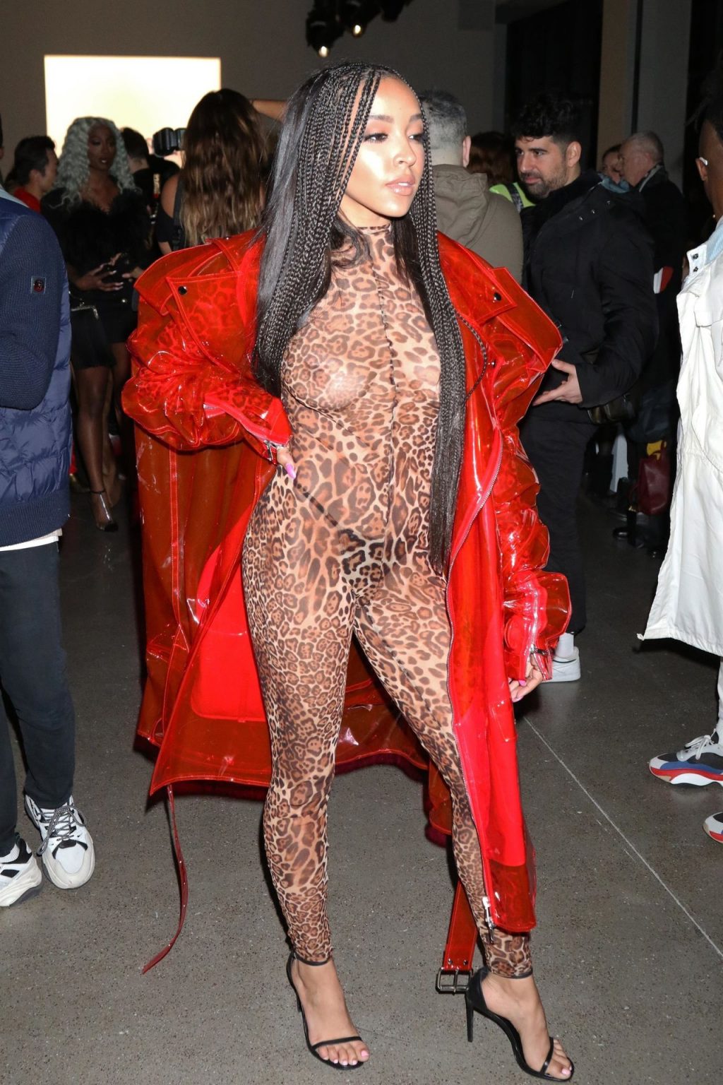 Tinashe Shows Off Her Tits at the NYFW 2020: LaQuan Smith Fashion Show (13 Photos)