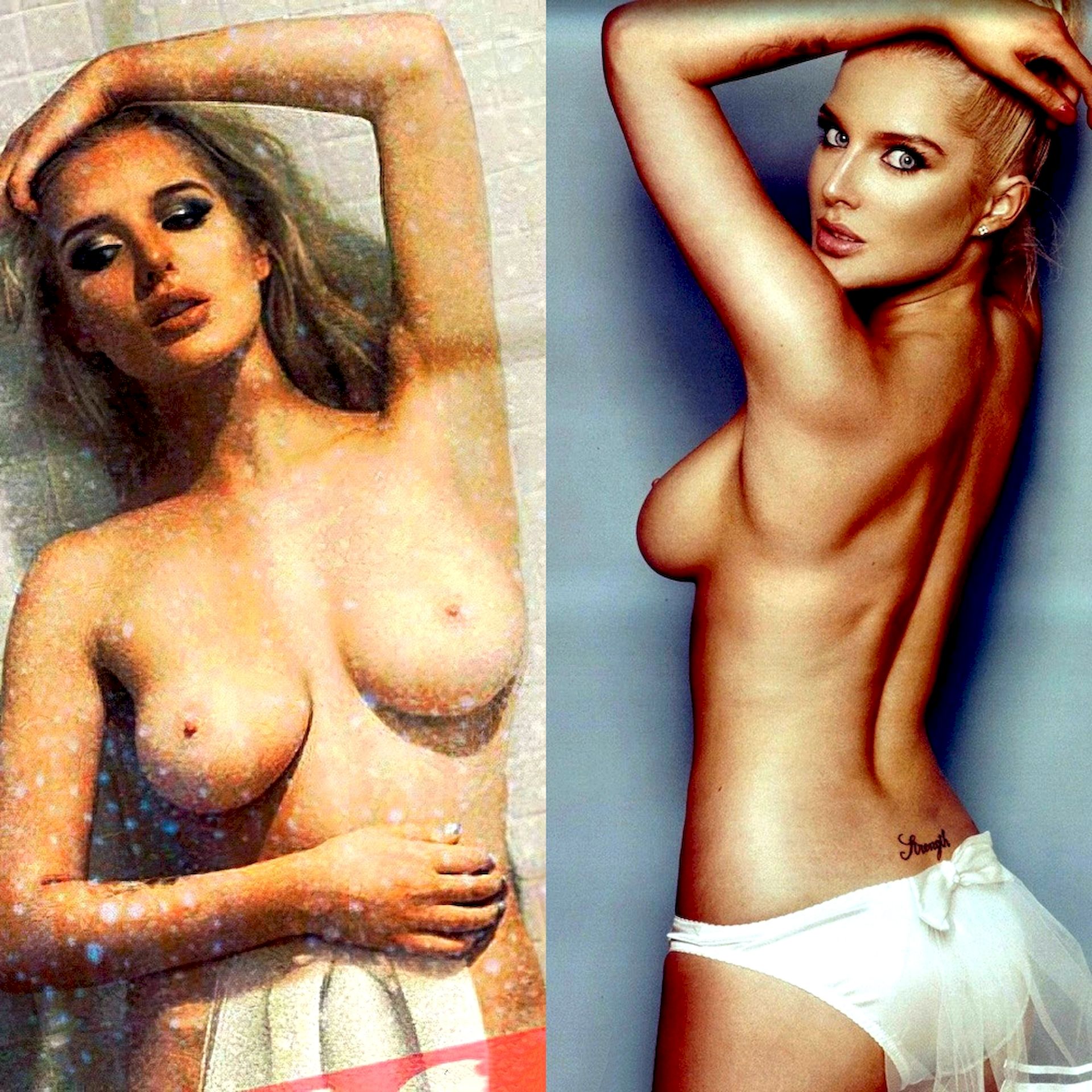 Helen Flanagan Nude (2 Collages) .
