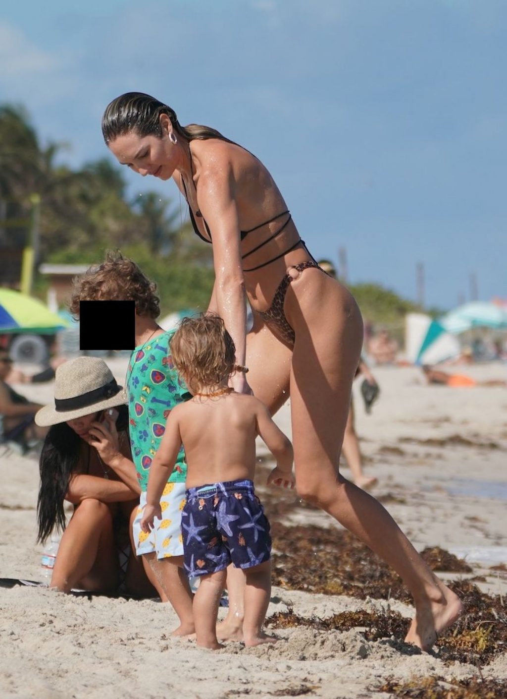 Candice Swanepoel Enjoys a Day at the Beach with Her Kids (37 Photos)