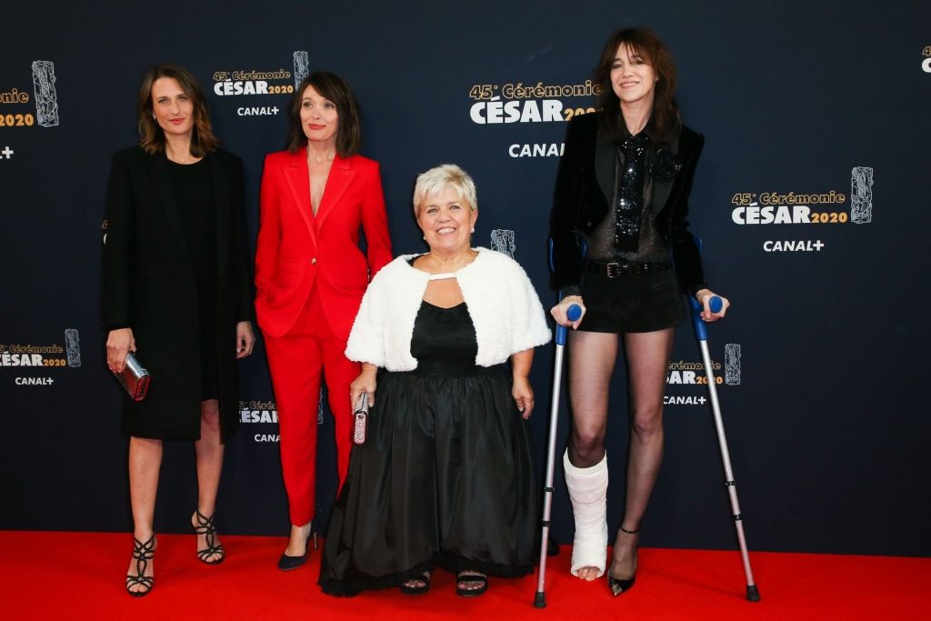 Charlotte Gainsbourg Shows Her Tits and Injured Leg at the 2020 Cesar Film Awards (74 Photos)