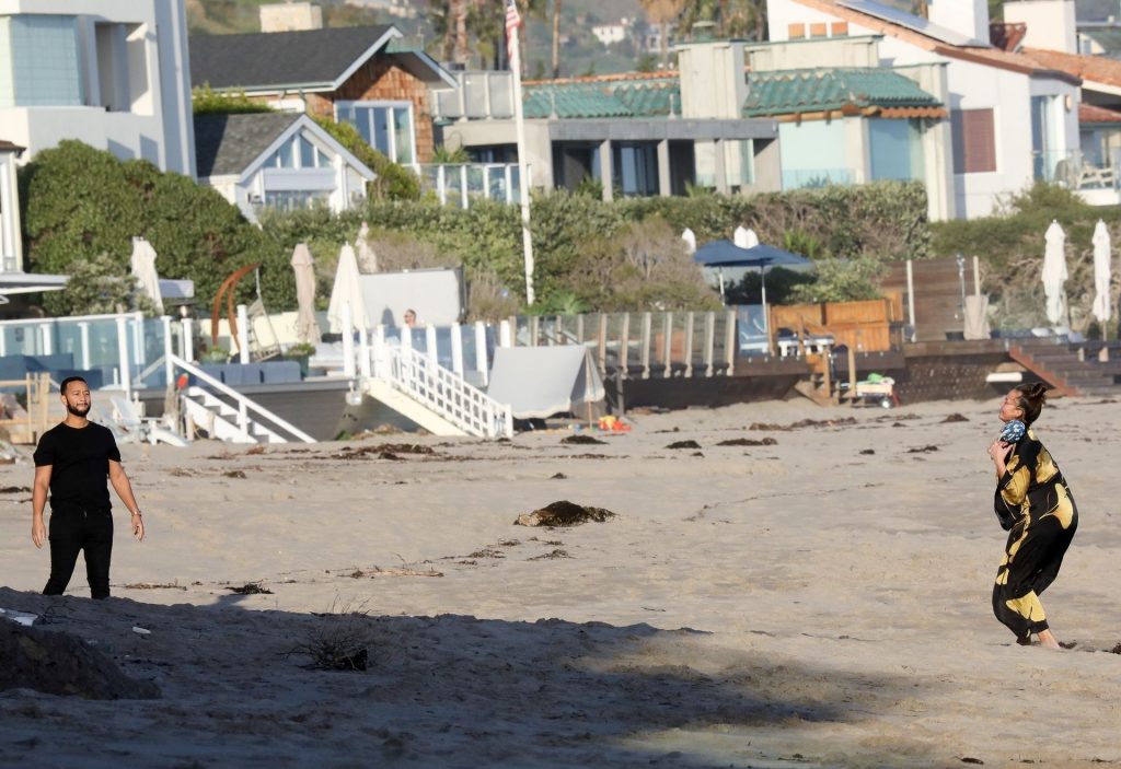 Chrissy Teigen Enjoys a Beach Day in Malibu Amid All Coronavirus Chaos (47 Photos)