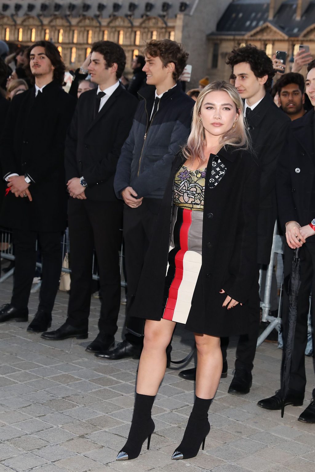 Florence Pugh Shows Her Cleavage &amp; Panties at the Louis Vuitton Fashion Show (56 Photos)