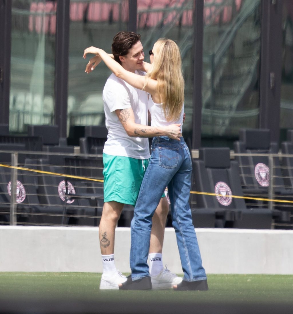 Brooklyn Beckham Tenderly Kisses Nicola Peltz in Miami (7 Photos)