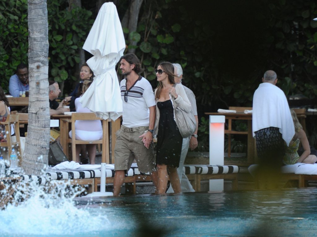 Paolo Maldini &amp; Adriana Fossa Was Spotted in Miami (16 Photos)