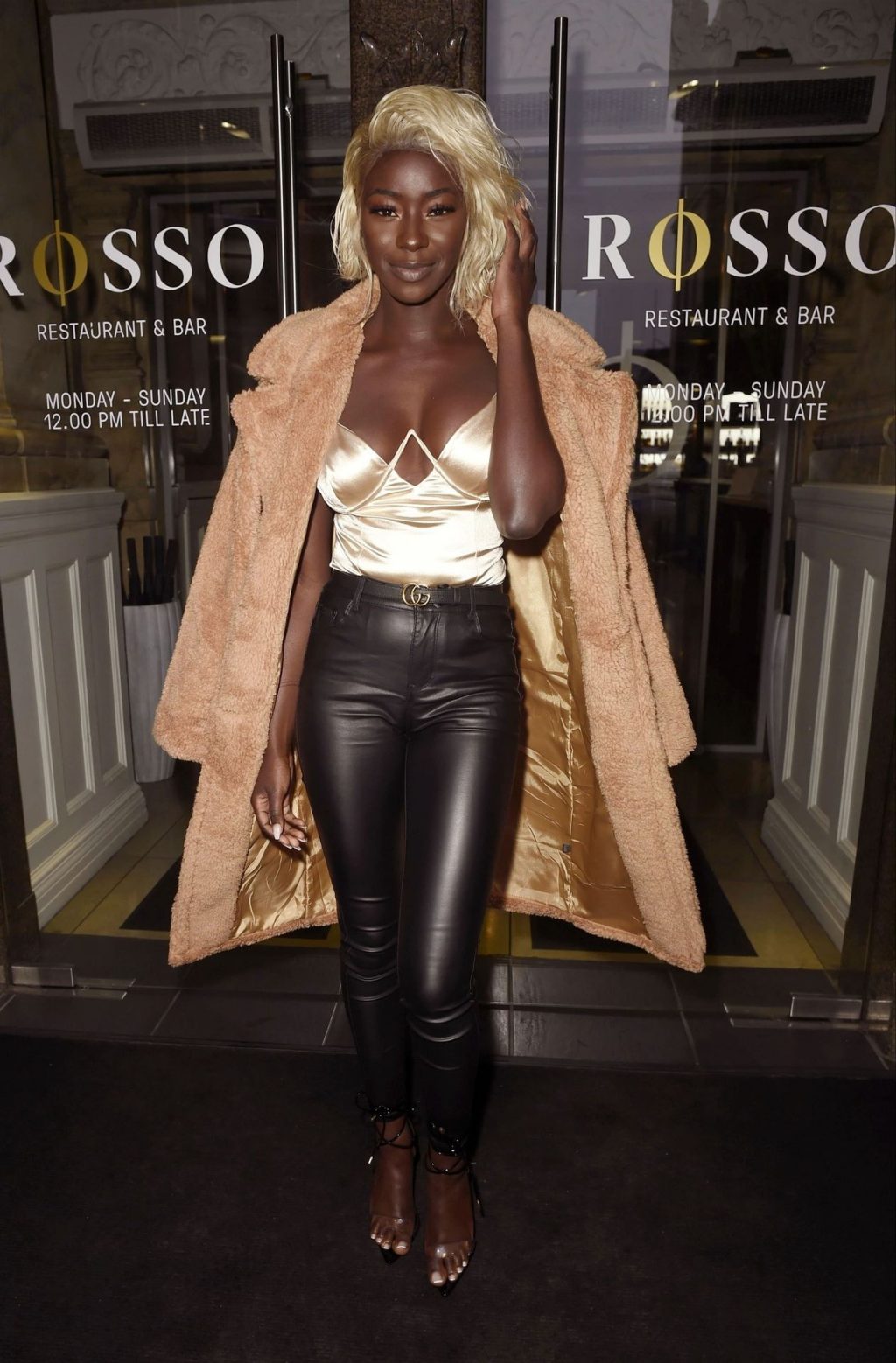 Priscilla Anyabu Looks Sexy at the Rosso Restaurant in Manchester (13 Photos)