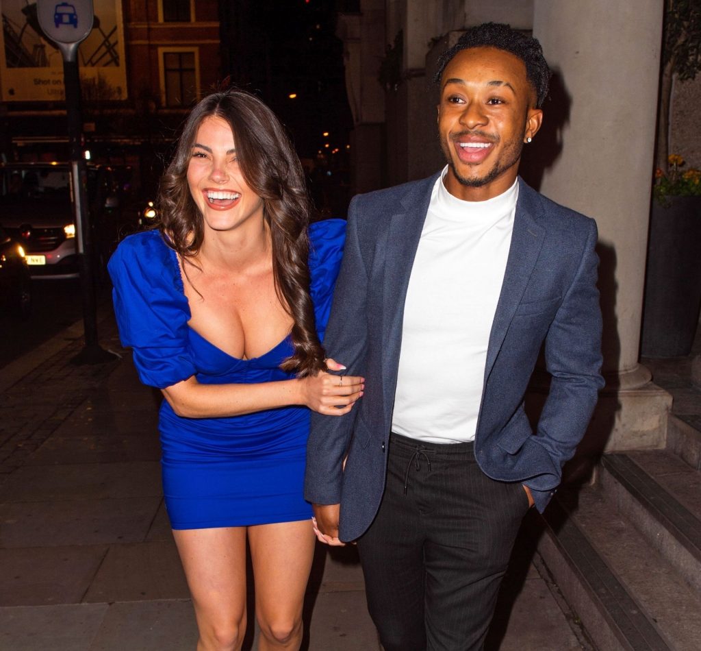 Rebecca Gormley &amp; Biggs Chris Are Seen Heading to Rosso in Manchester (13 Photos)