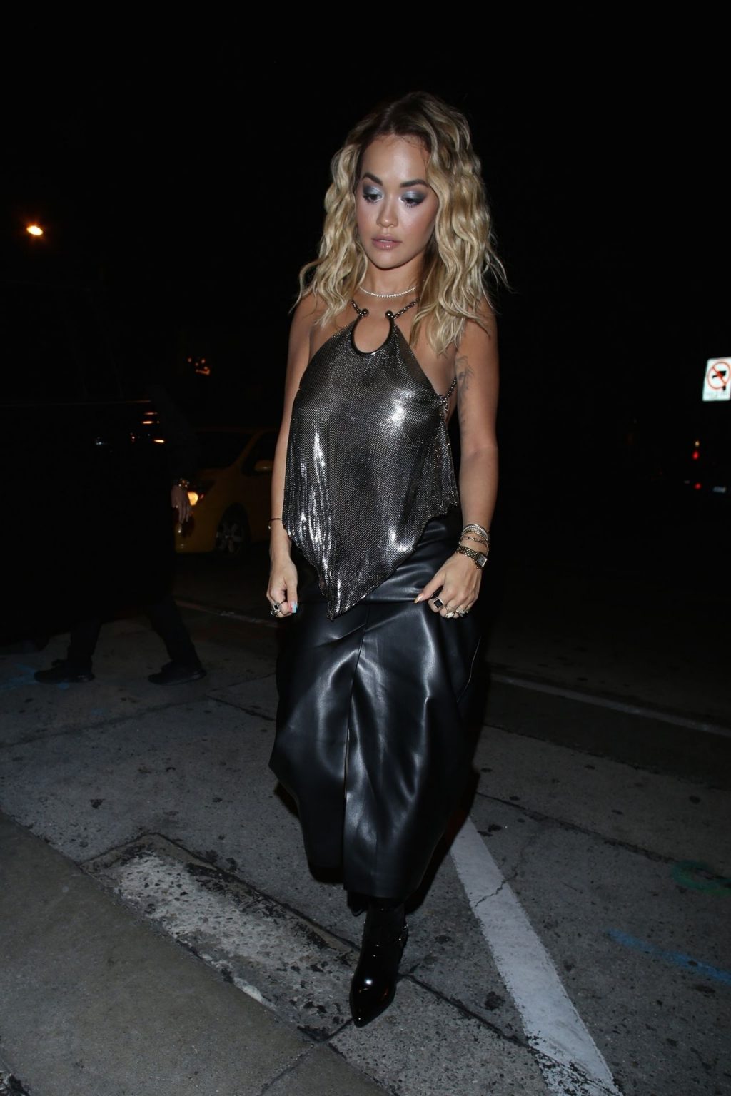Rita Ora Arrives at Craig’s in a Sexy Backless See-Through Top (79 Photos)
