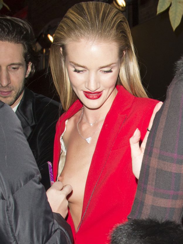 Rosie Huntington Whiteleys Tit Flash In London 12 Photos Thefappening 9854