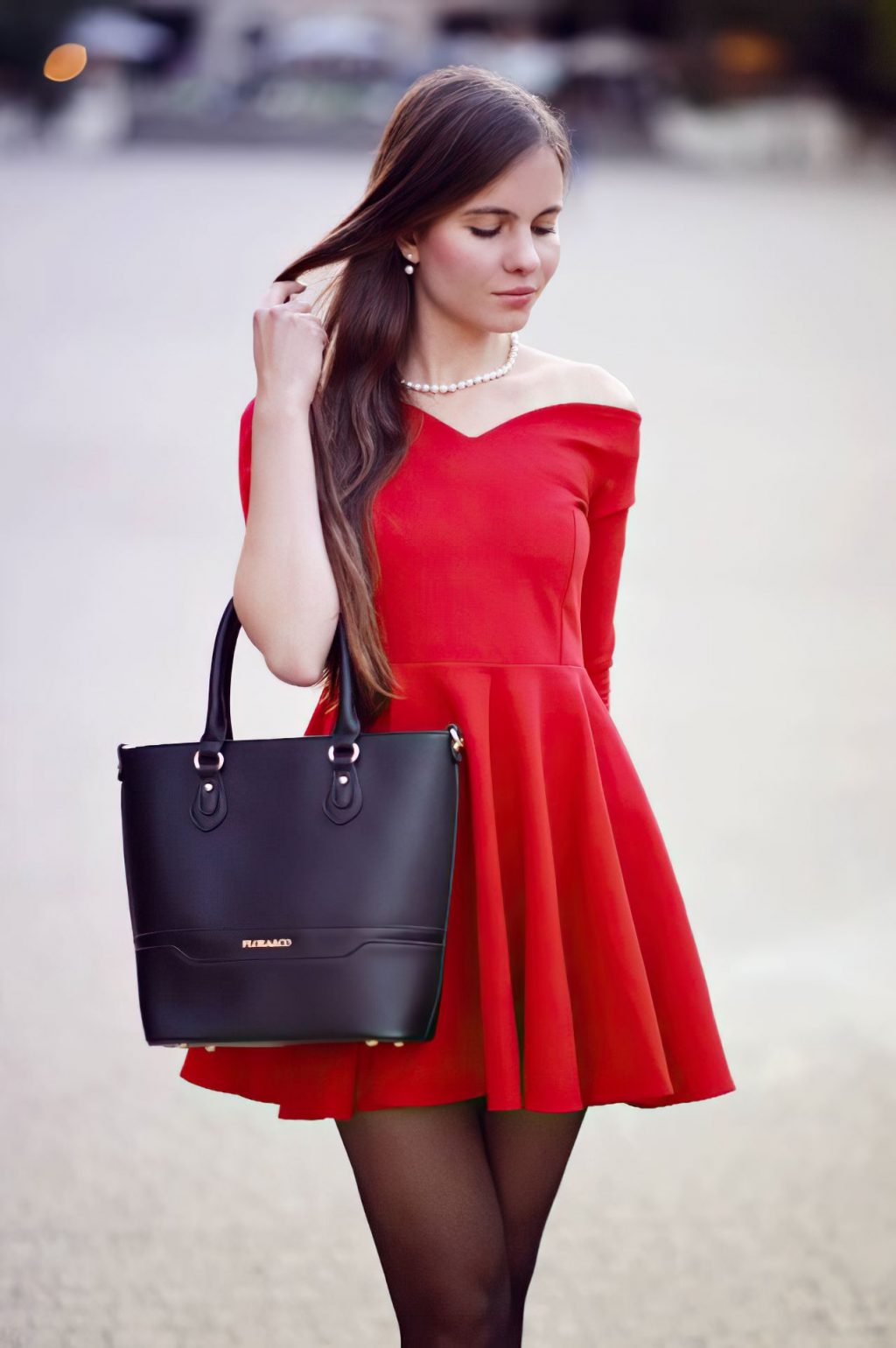 Sexy Ariadna Majewska Poses in a Red Dress (13 Photos)