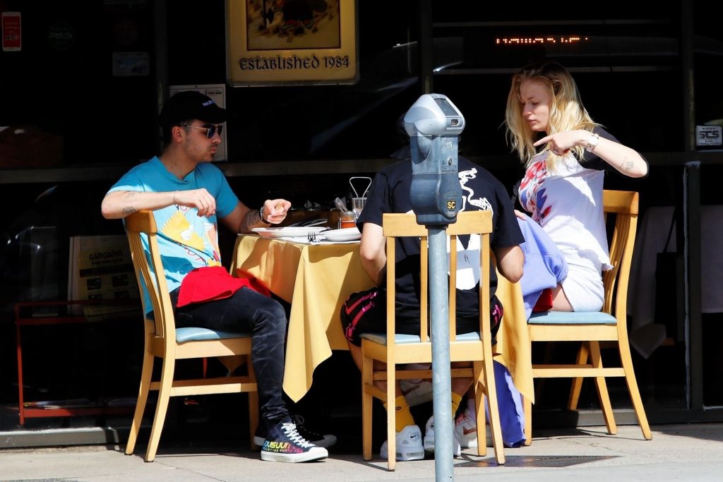 Joe Jonas Grabs Himself a HANDFUL of Wifey Sophie Turner While Out at Lunch (32 Photos)