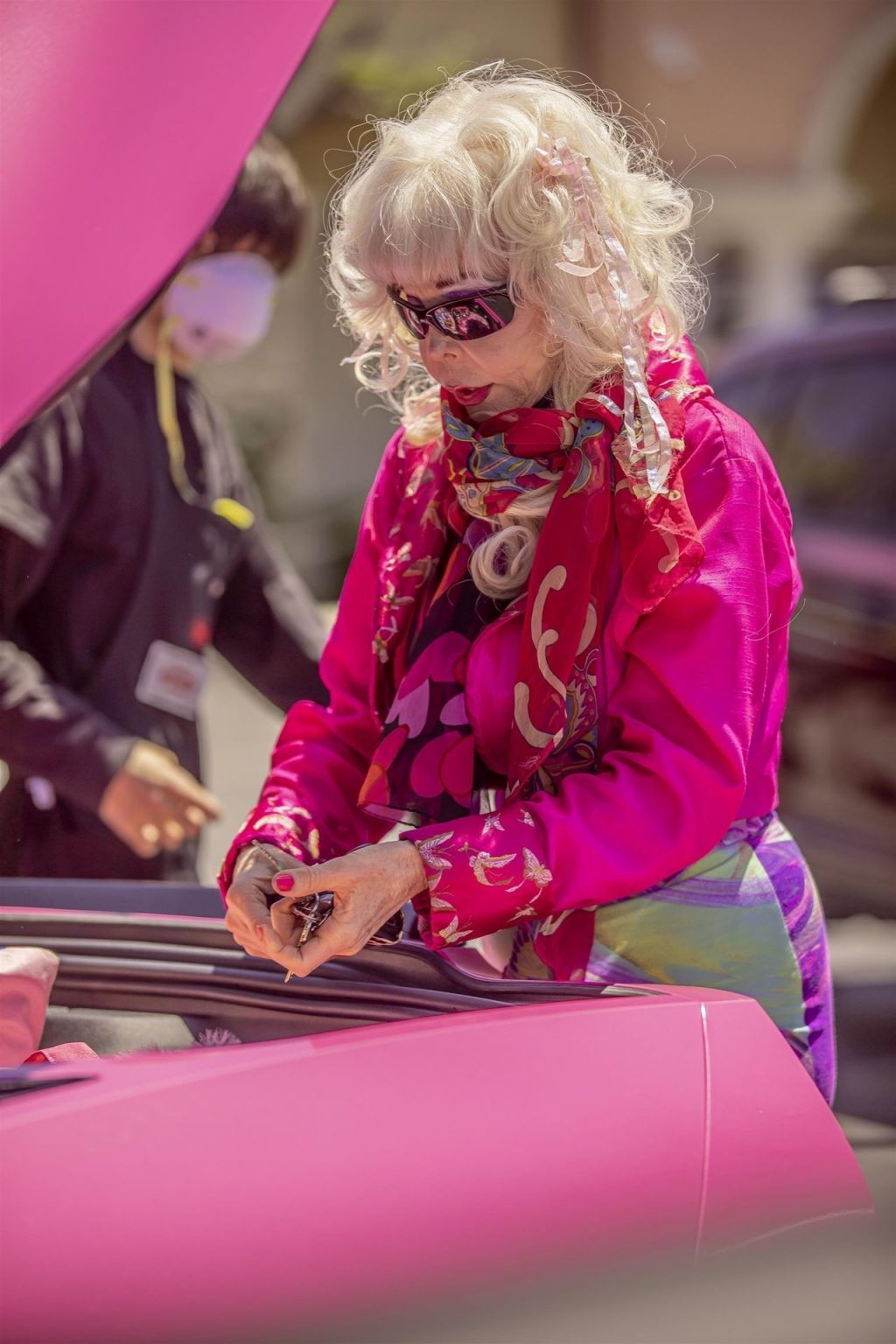 L.A. Icon Angelyne Picks Up Groceries in Calabasas (48 Photos)