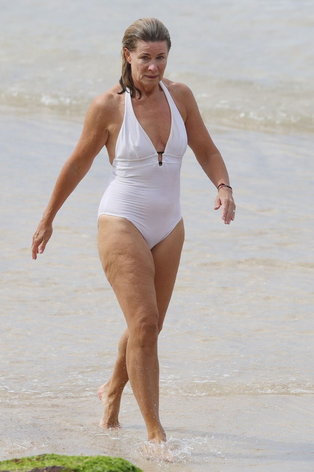 Deborah Hutton Takes a Swim at a Closed Sydney Beach (37 Photos)
