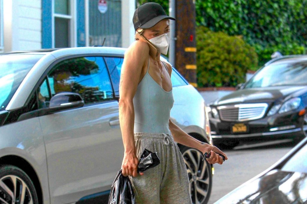 Jaime King Leaves a Liquor Store in Hollywood Wearing a Protective Mask (9 Photos)