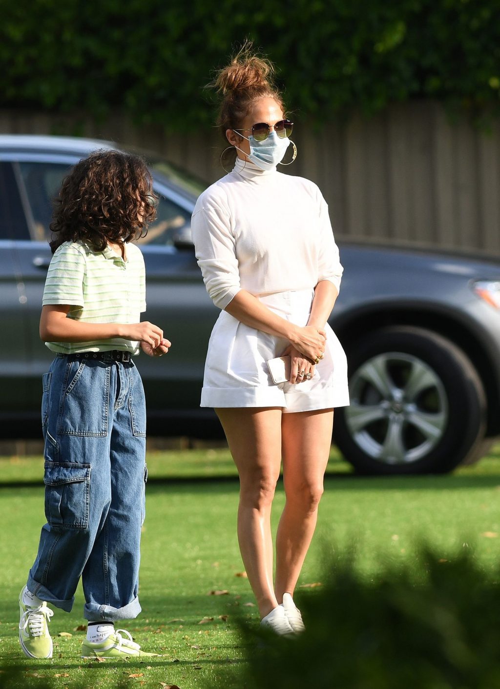 Jennifer Lopez Looks To Be Feeling The Heat in Her Turtleneck During Step-Daughter Ella Rodriguez’s 12th Birthday Party (98 Photos)