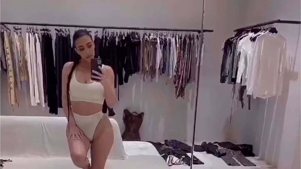 Kim Kardashian West Walks Through SKIMS Stretch Rib Collection (34 Pics + Video)