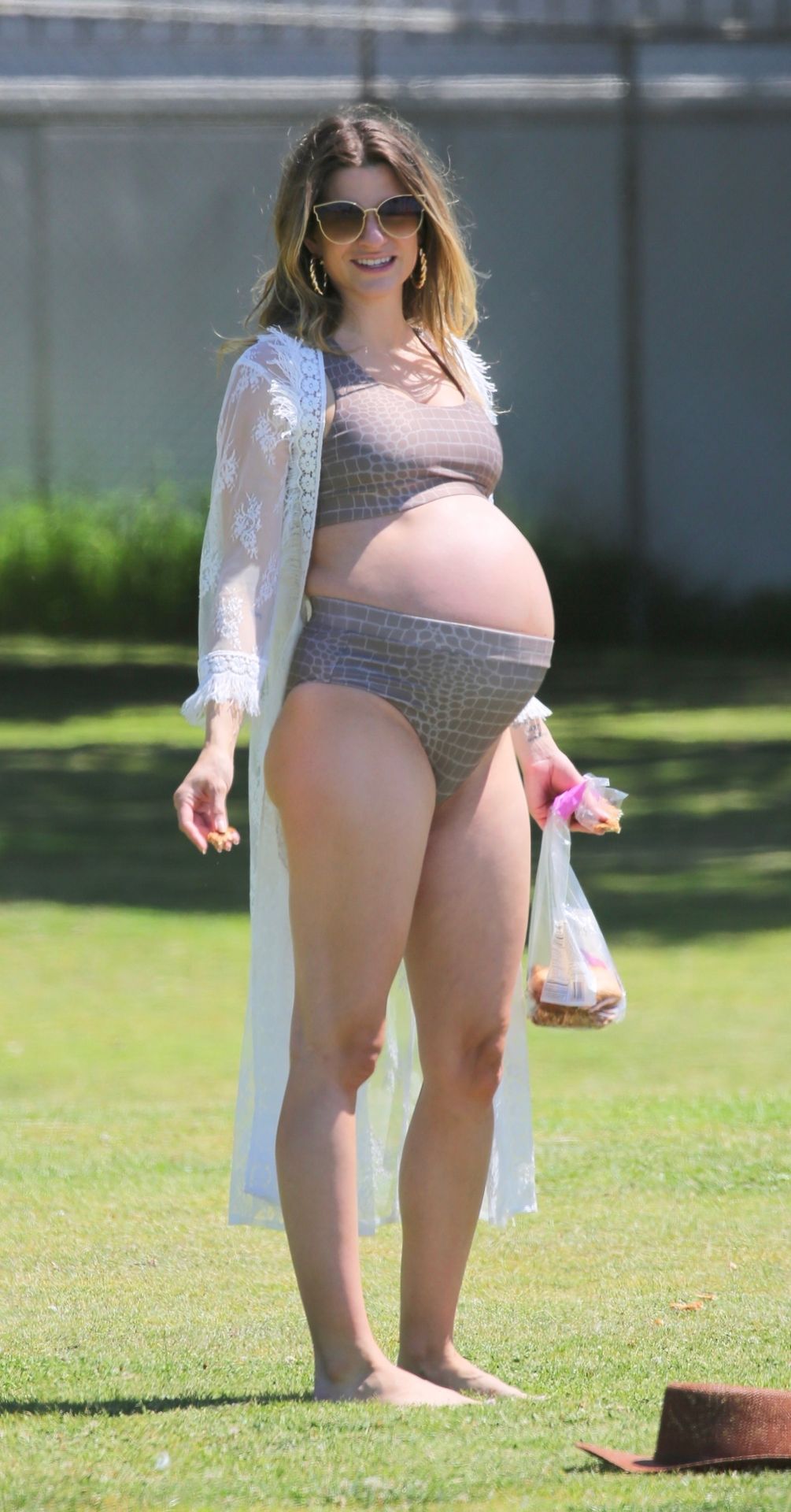 Rachel McCord Displays Her Growing Baby Bump Wearing a Two-Piece (23 Photos)