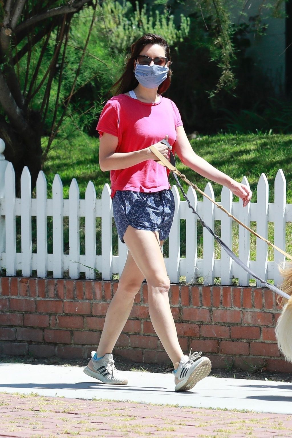 Aubrey Plaza Enjoys Some Fresh Air While Taking Her Dogs For a Walk (19 Photos)