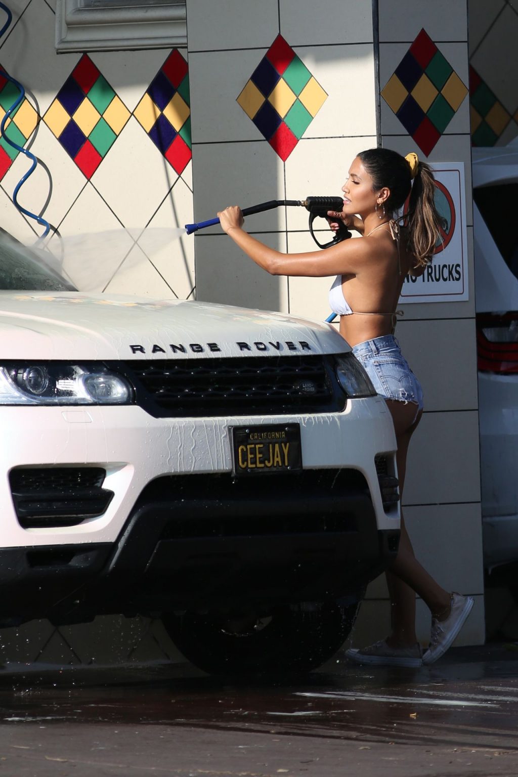 CJ Franco Strips To Her Bikini While Going To The Car Wash In Santa Monica (63 Photos)