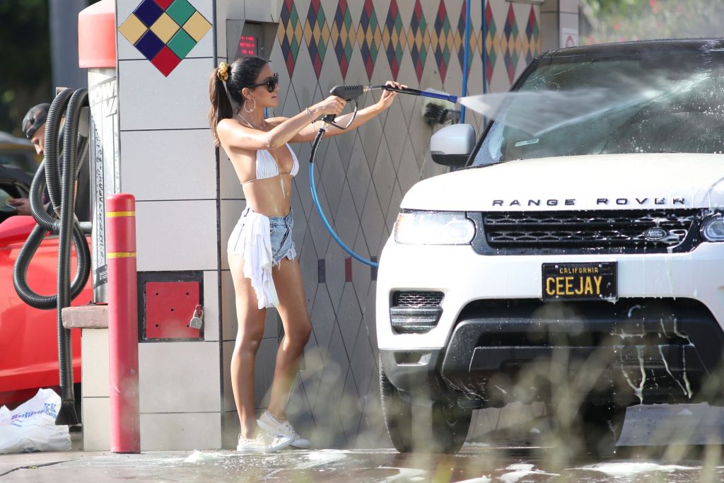 CJ Franco Strips To Her Bikini While Going To The Car Wash In Santa Monica (63 Photos)