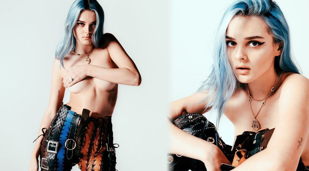 Charlotte Lawrence Topless (3 Photos)
