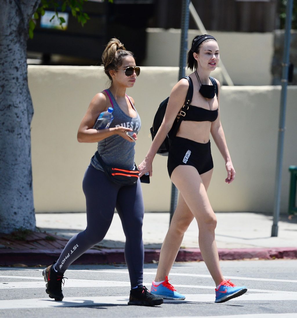 Jayde Nicole Leaves Little to the Imagination During a Hike with a Gal Pal (13 Photos)