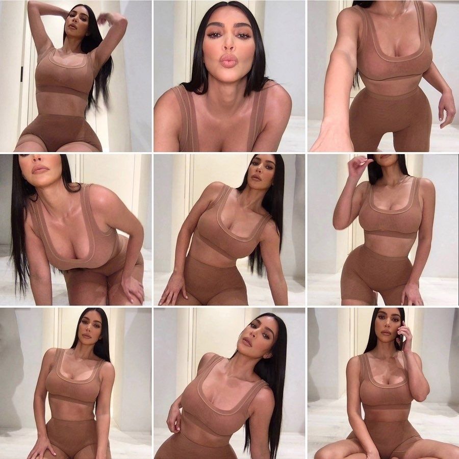 Kim Kardashian Poses in New Collection of Skims (9 Photos)