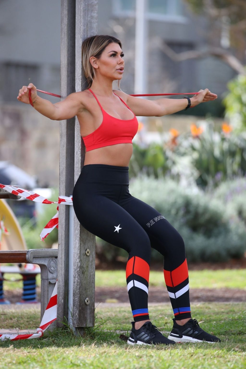 Kirralee Morris Was Pictured Working Out in a Park in North Bondi (82 Photos)
