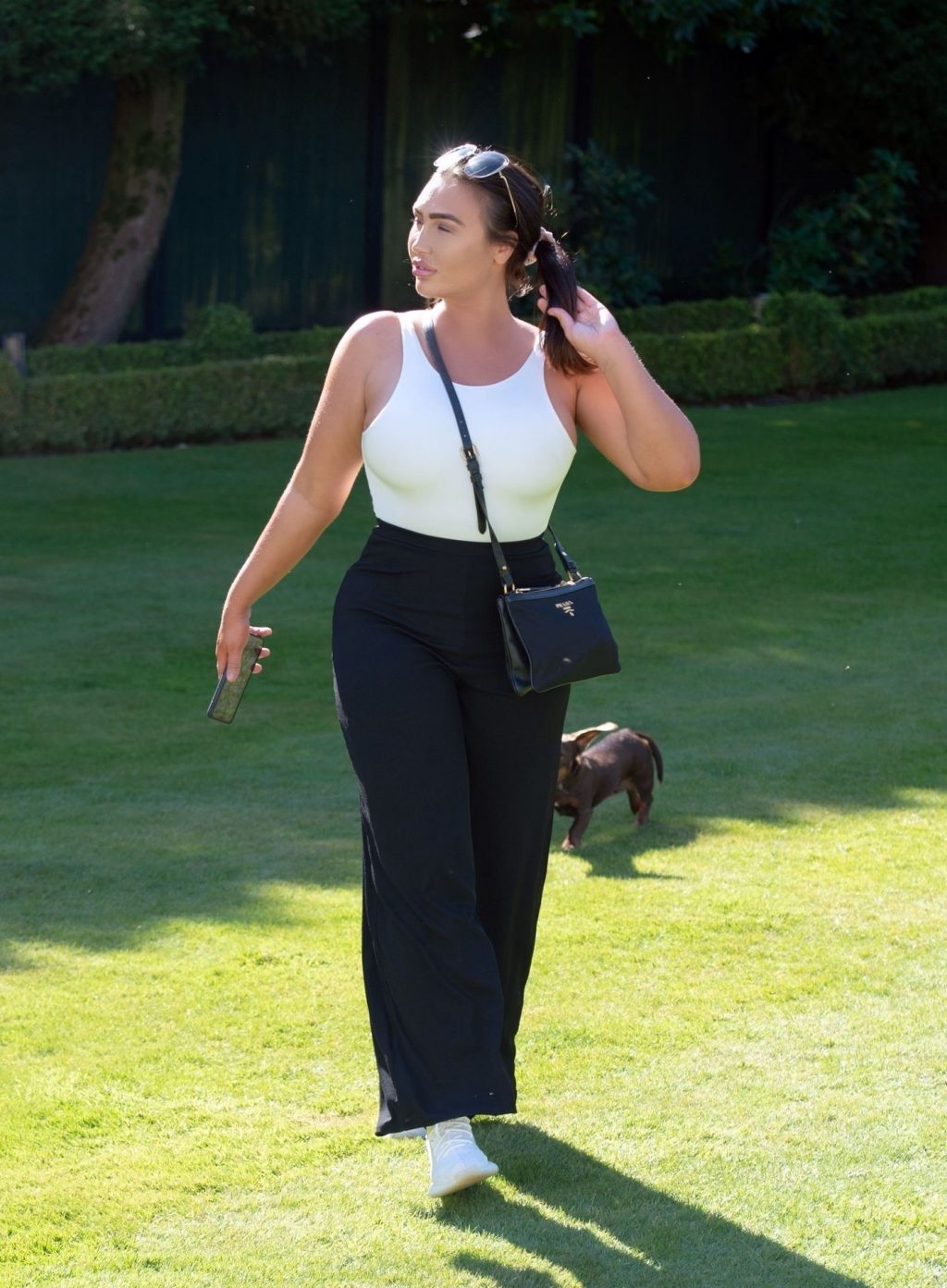 Lauren Goodger Shows Off Her Curves in a Park in Essex (8 Photos)