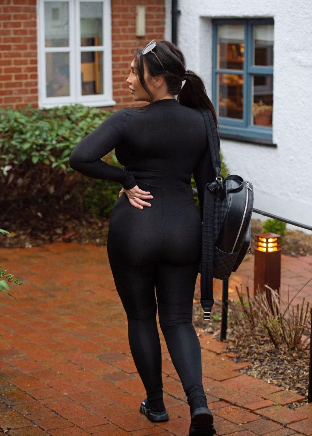 Lauren Goodger is Seen Leaving Her Home in a Black Jumpsuit (20 Photos)