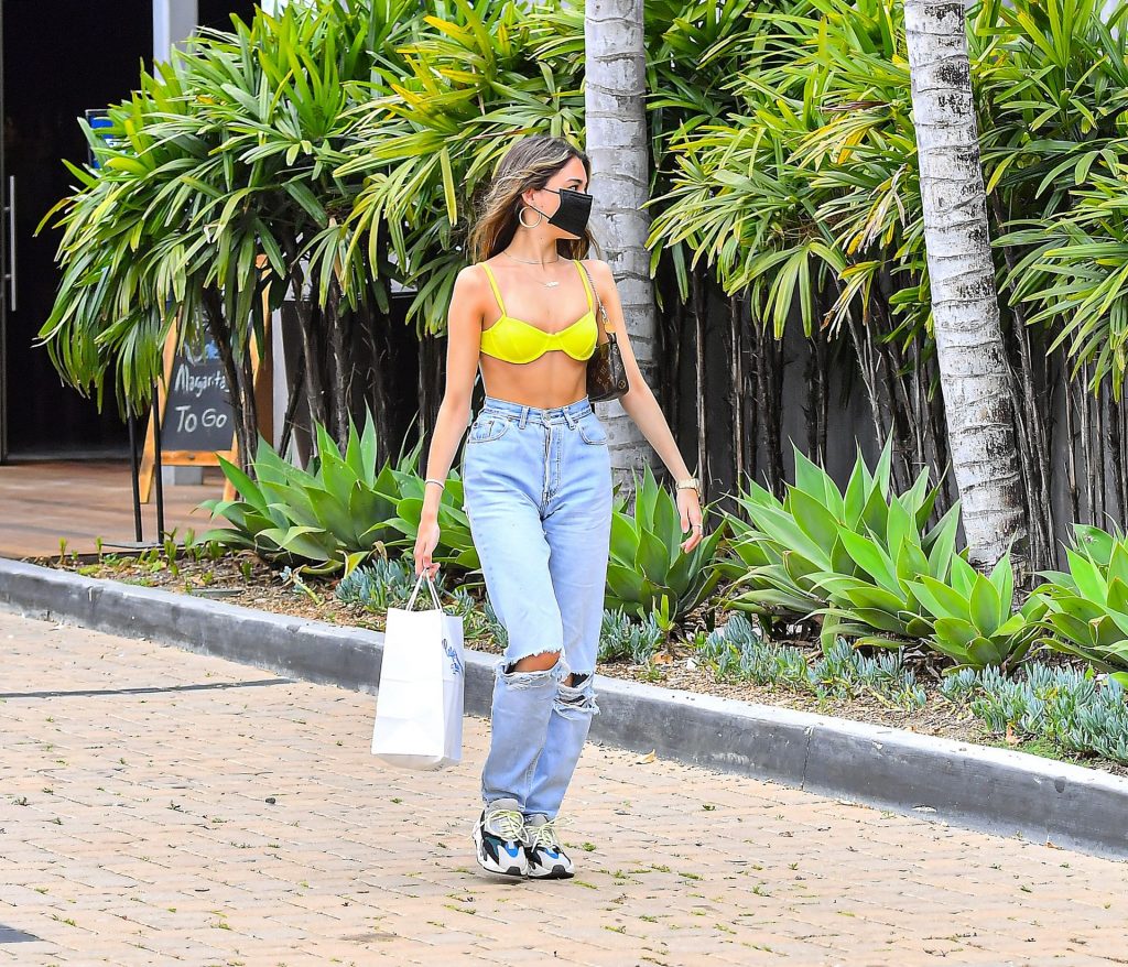 Madison Beer Stuns in a Yellow Bra at Cafe Havana in Malibu (29 Sexy Photos)