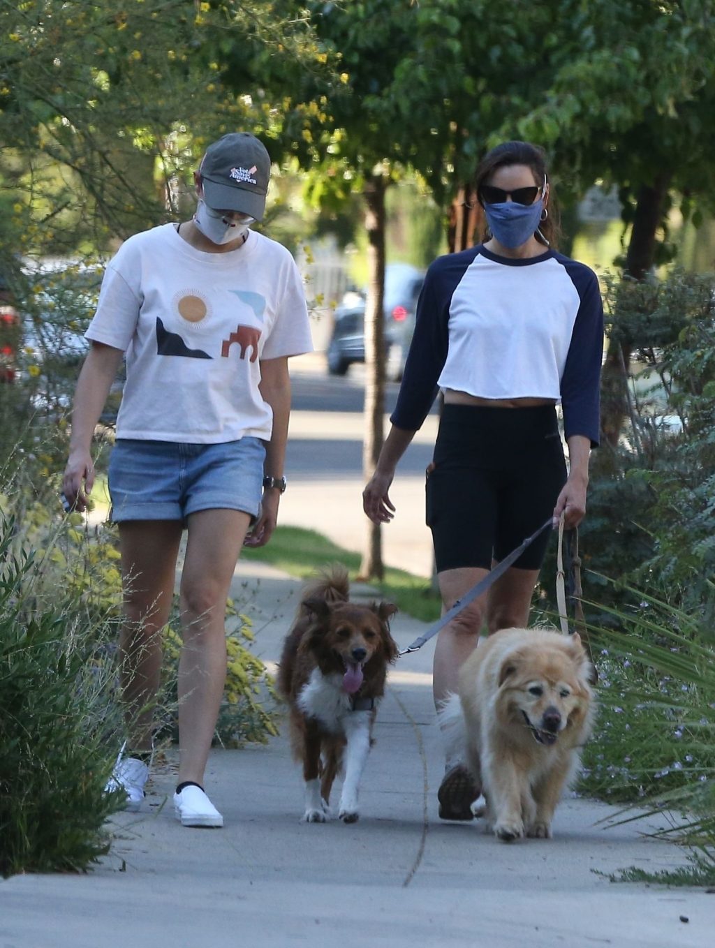 Braless Aubrey Plaza Walks Her Dogs with a Girlfriend (16 Photos)