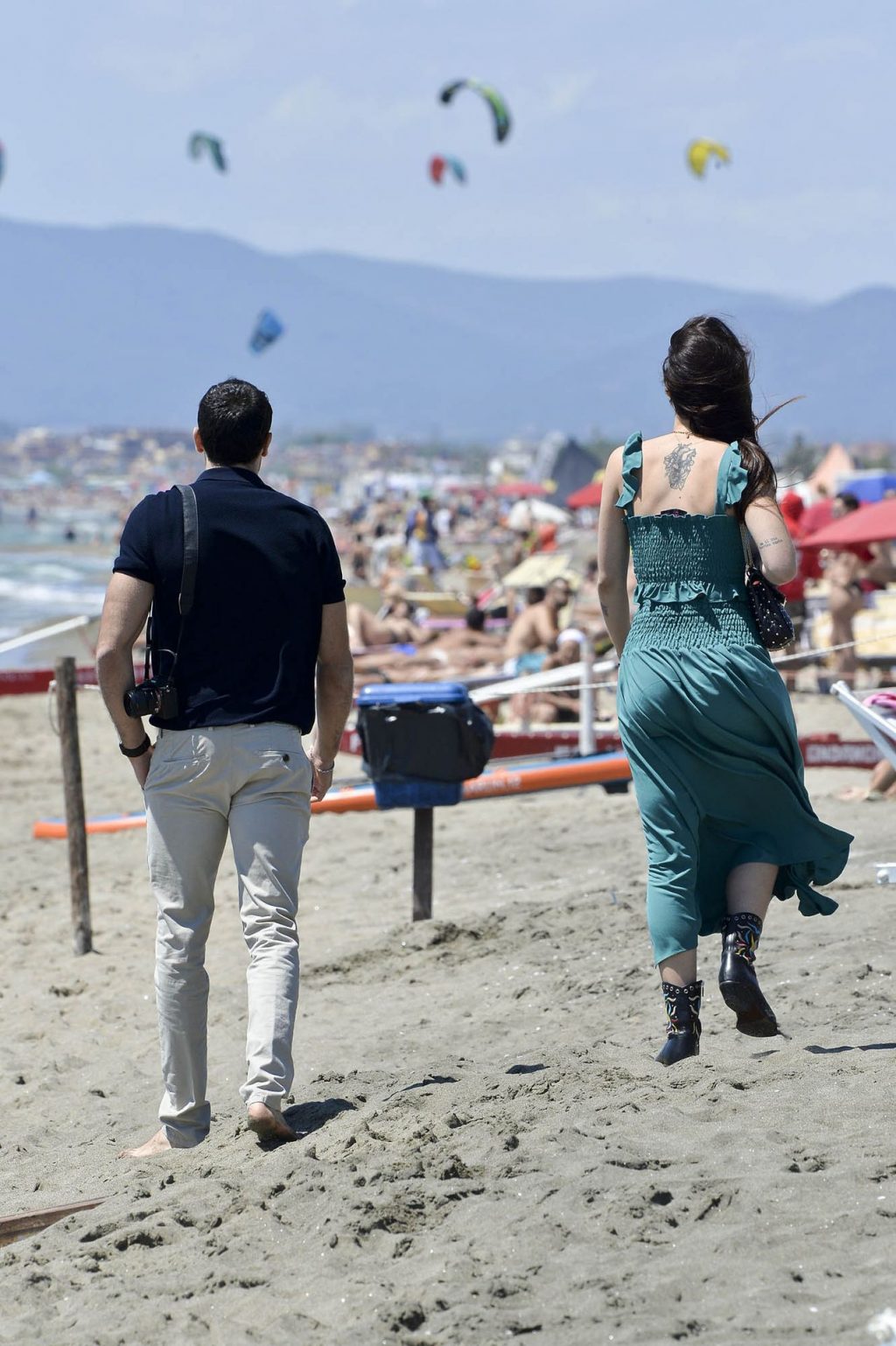 Aurora Ramazzotti Takes a Stroll and Some Pictures on the Beach (34 Photos)