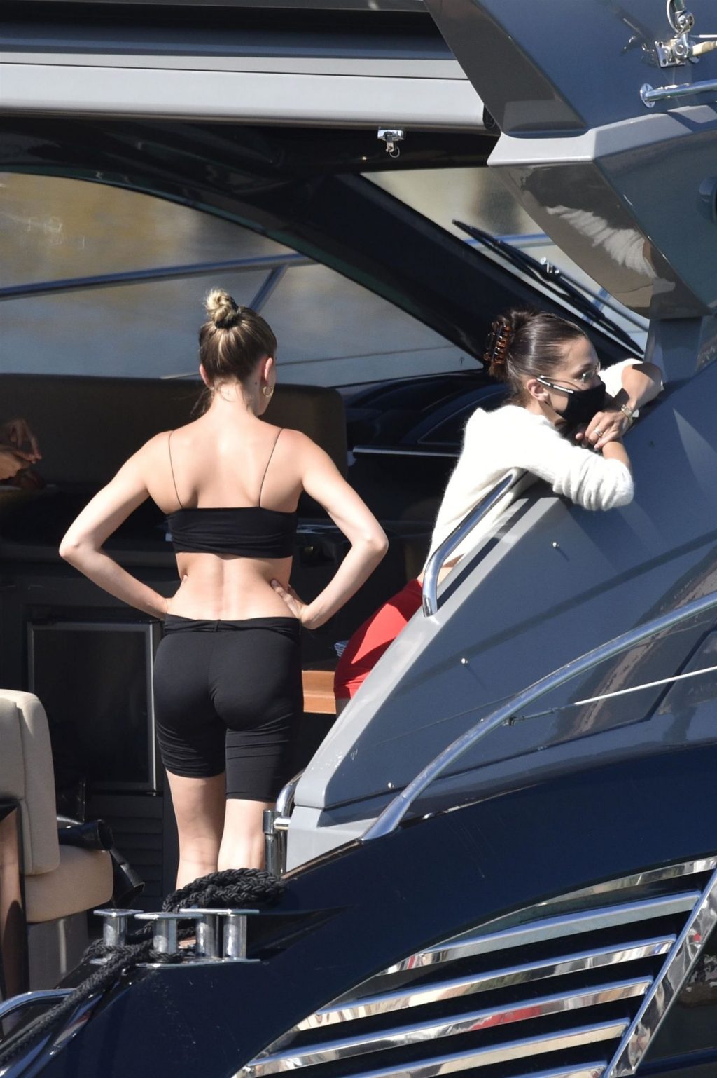 Bella Hadid &amp; Hailey Baldwin Flaunt Their Sexy Bodies on a Yacht in Sardinia (87 Photos)