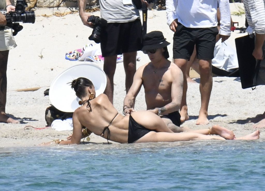 Bella Hadid Displays Her Hot Body on the Beach (80 Photos)