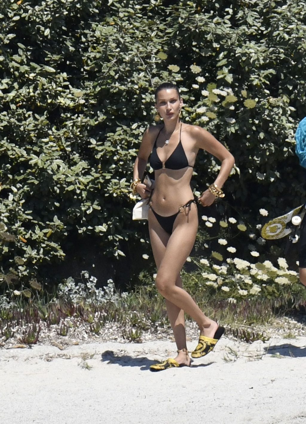 Bella Hadid Displays Her Hot Body on the Beach (80 Photos)