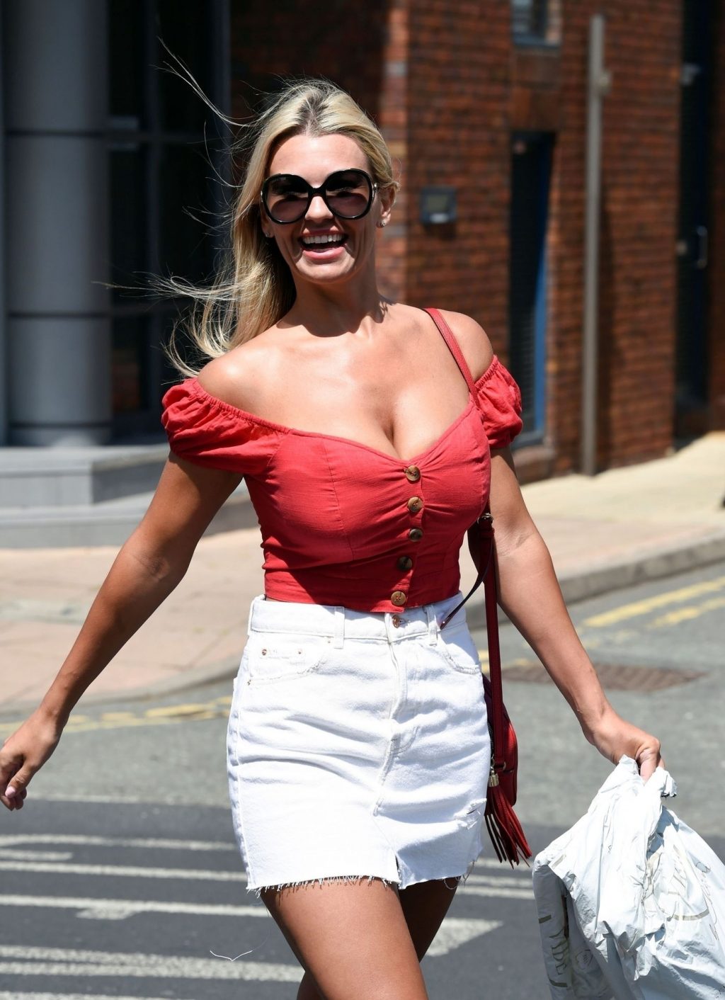Christine McGuinness Shows Off Her Cleavage in Wilmslow (53 Photos)
