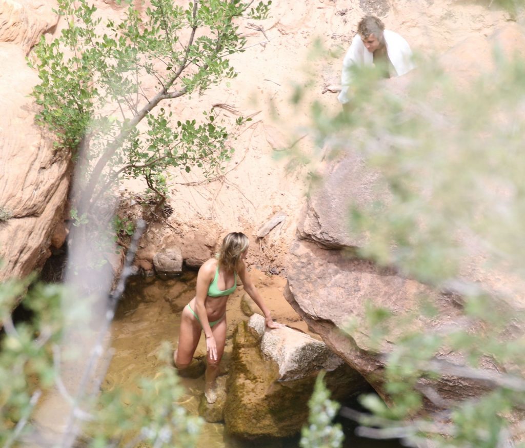 Justin Bieber &amp; Hailey Baldwin Go Swimming in a Creek (103 Photos)