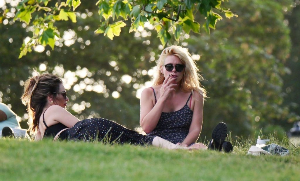 Lily James Is Pictured with Billie Piper &amp; Gemma Chan in the Park in London (59 Photos)